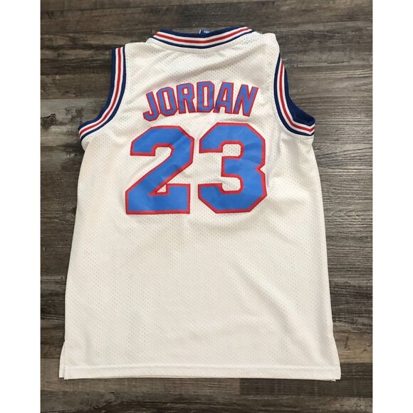 Vtg Champion Michael Jordan Space Jam Youth Small Basketball Jersey Sewn - Picture 2 of 5